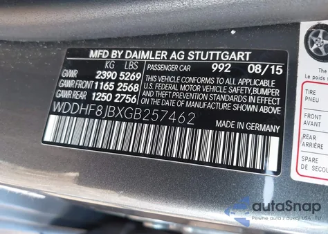 2016 Mercedes-Benz E 350 4Matic from USA, damaged, VIN WDDHF8JBXGB257462